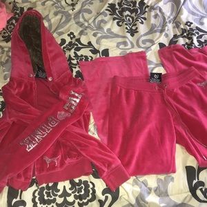 VS PINK jacket and sweatpants